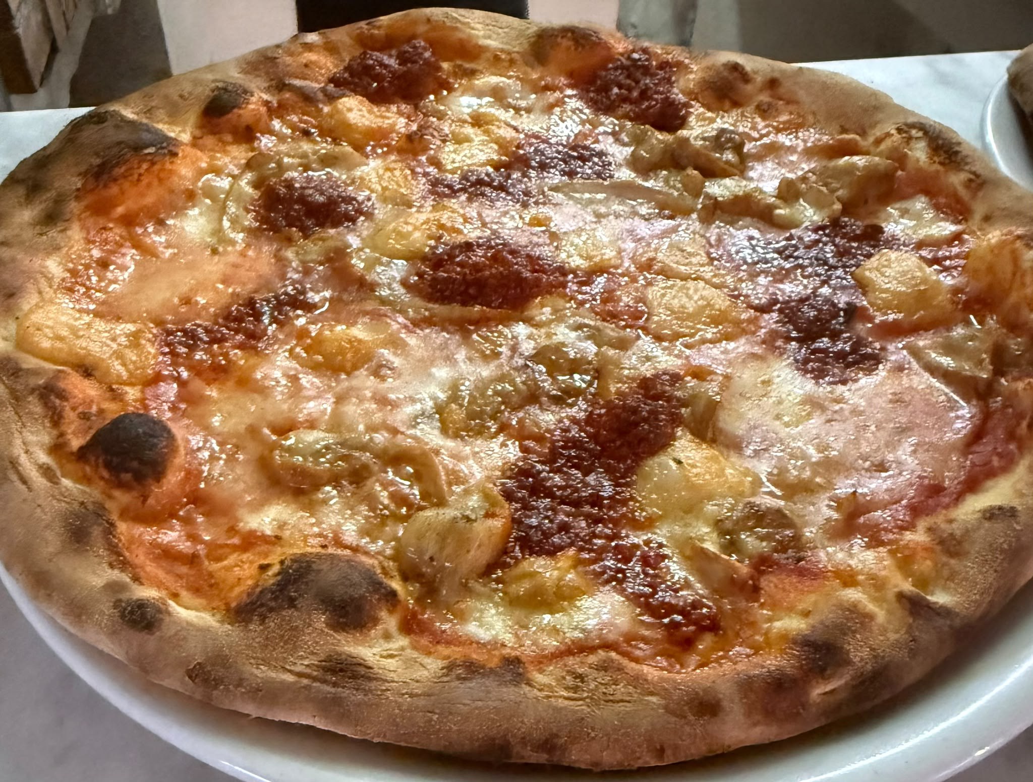 Pizza cotta nel forno del ristorante a Catanzaro